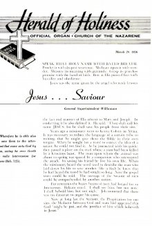 Title Page of Herald of Holiness - March 28, 1956