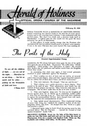 Title Page of Herald of Holiness - February 22, 1956