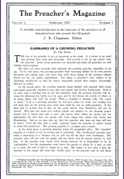Cover of Preacher's Magazine