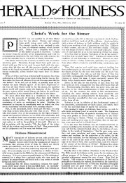 Title Page of Herald of Holiness - March 8, 1916