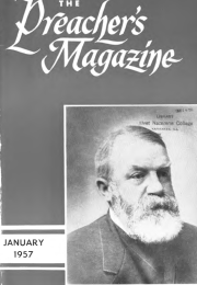 Title Page of Preacher's Magazine Portrait of Dwight L. Moody
