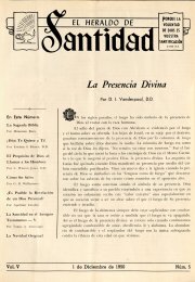 Portada: La presencia Divina, D. I. Vanderpool