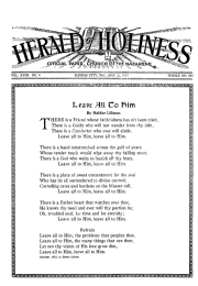 Front page of Herald of Holiness - May 22, 1929