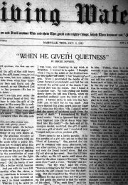 Living Water, Oct. 9, 1913