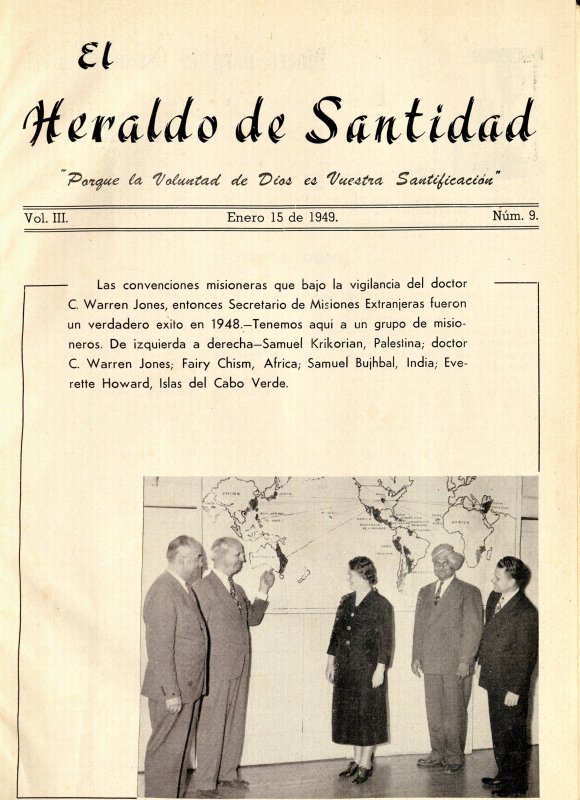 Portada: Las convenciones misioneras que bajo la vigilancia del doctor, C. Warren Jones