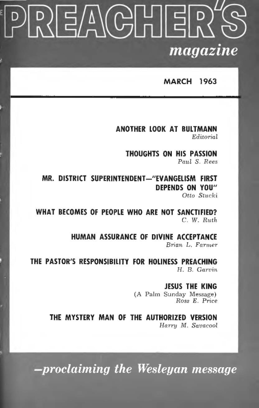 Title Page of Preacher's Magazine