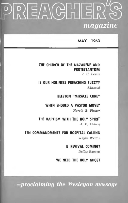 Title Page of Preacher's Magazine