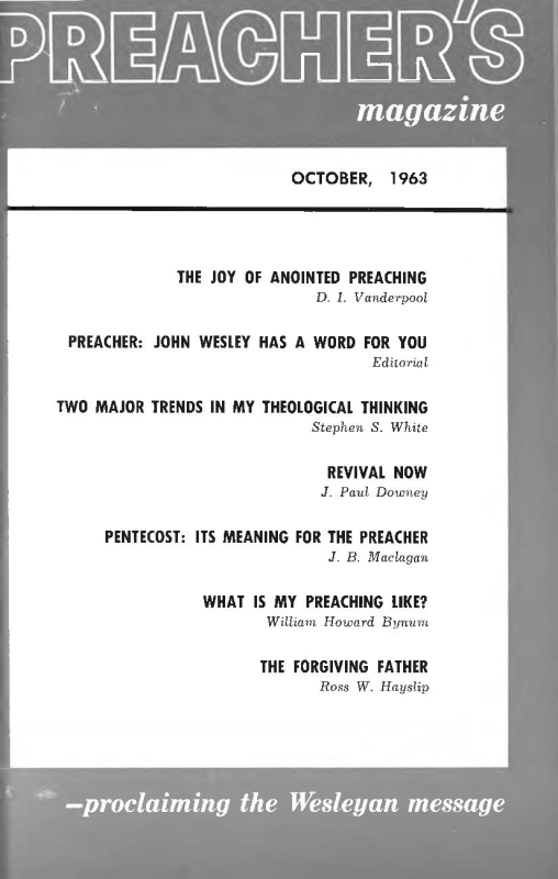 Title Page of Preacher's Magazine
