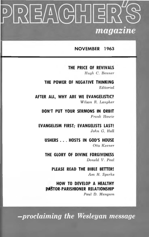 Title Page of Preacher's Magazine