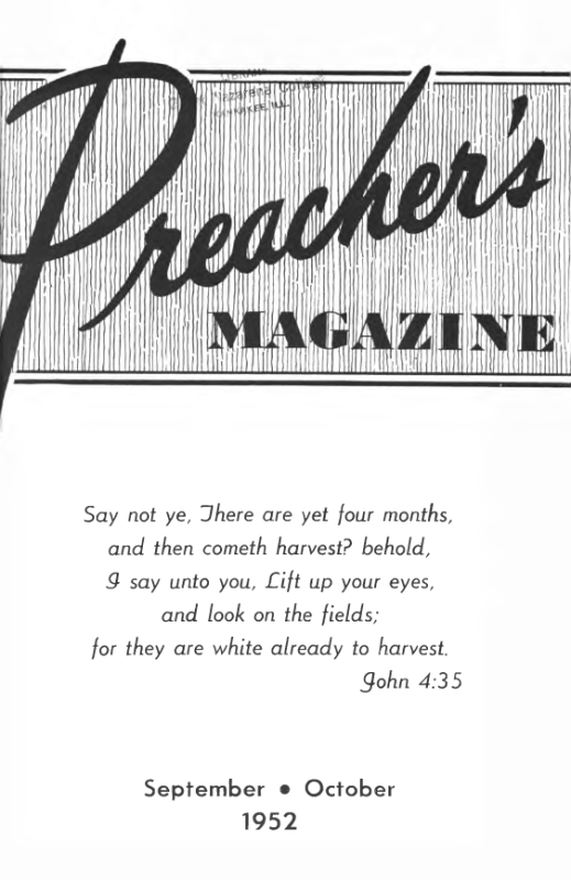 Title Page of Preacher's Magazine