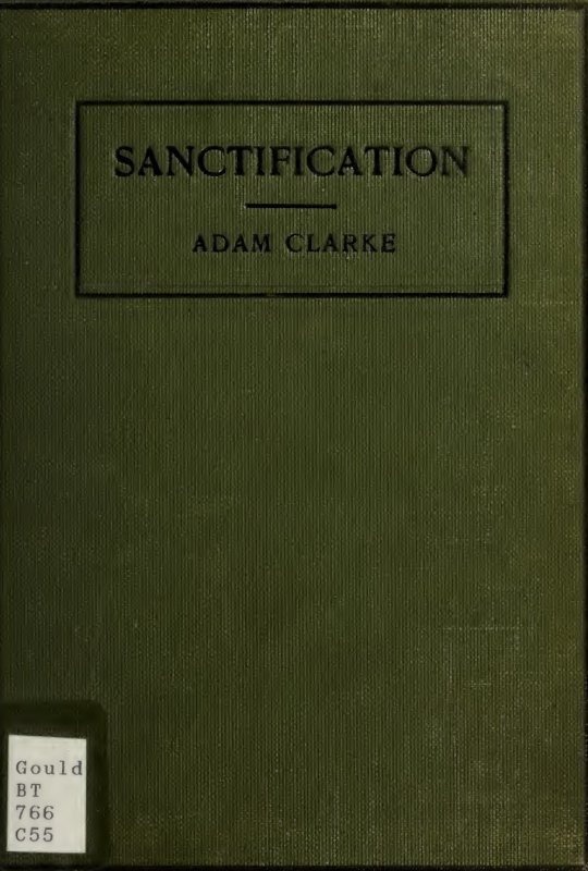 Cover of Book - Sanctification