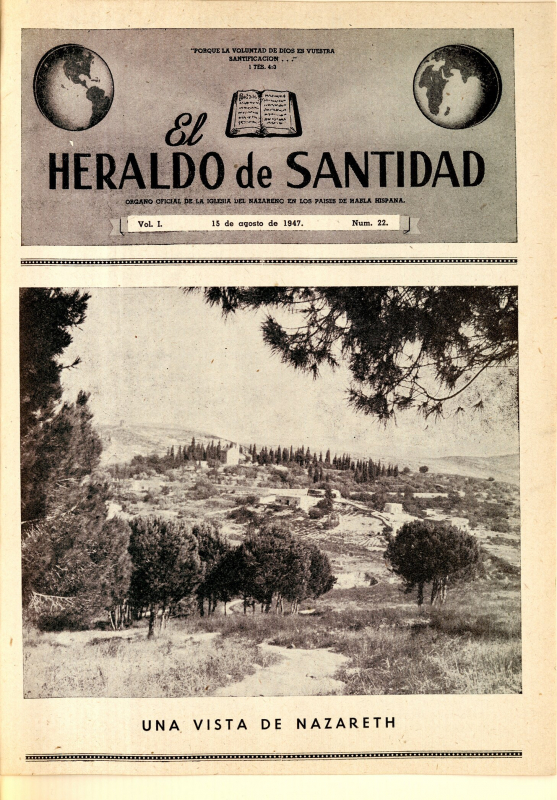 El Heraldo de Santidad, 15 de Agosto 1947, Vol 1 N°22