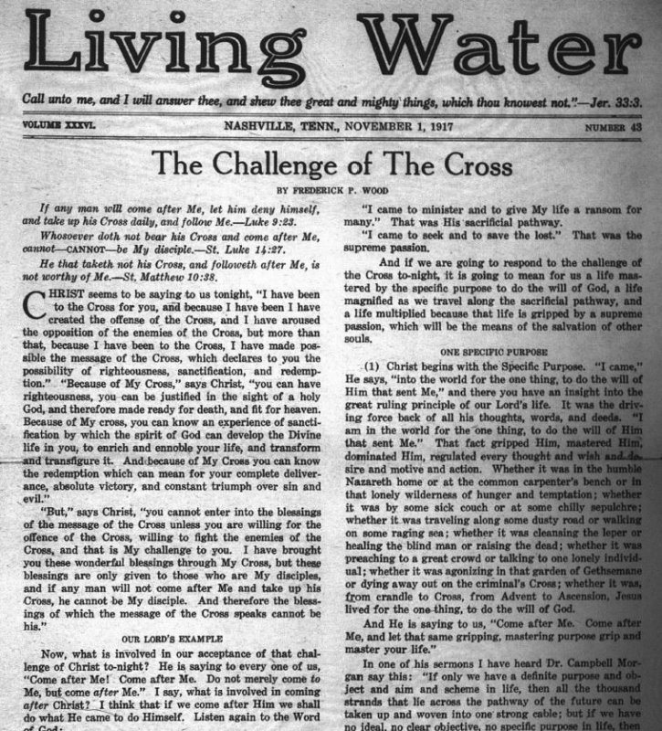 Living Water, Nov. 01, 1917