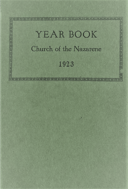 Year Book of the Church of the Nazarene, 1923